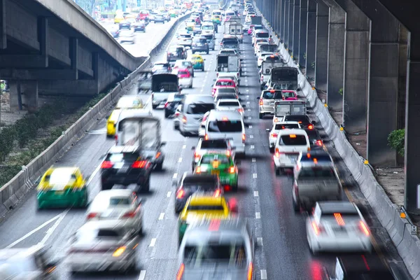 Controlled-access highway in Bangkok during rush hour