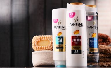 Pantene ürünlerin konteynerler