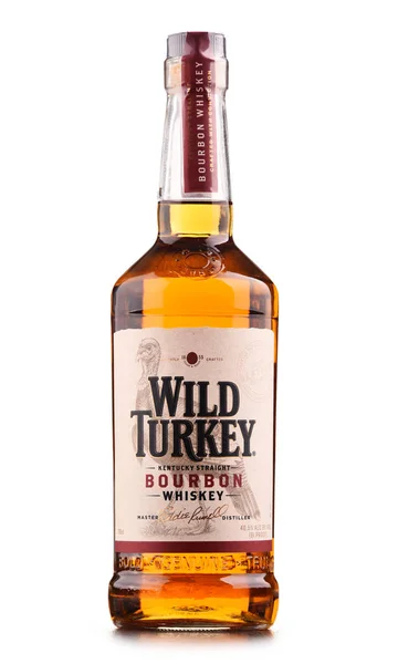 Wild Turkey Kentucky düz bourbon viski şişe — Stok fotoğraf