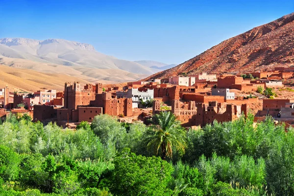 Παλιά αρχιτεκτονική berber κοντά στην πόλη της Tamellalt, Μαρόκο — Φωτογραφία Αρχείου