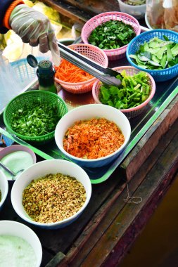Sokak Restoran Tayland gıda hazırlama