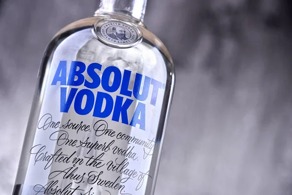 Bottiglia di vodka Absolut — Foto Stock