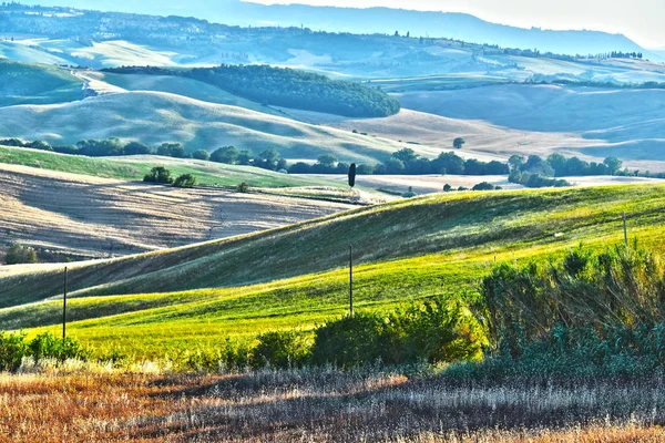 Landscape view of Val d'Orcia, Tuscany, Italy — Stock Photo, Image