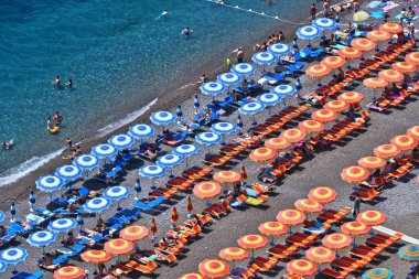 Akdeniz sahil Positano Amalfi Coast, İtalya