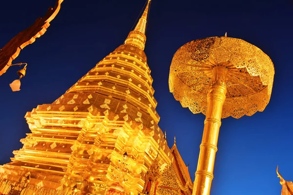 Wat Phra Doi Suthep Buddyjska Świątynia Prowincji Chiang Mai Tajlandia — Zdjęcie stockowe