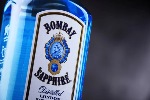 Flasche Bombay Saphir Gin — Stockfoto