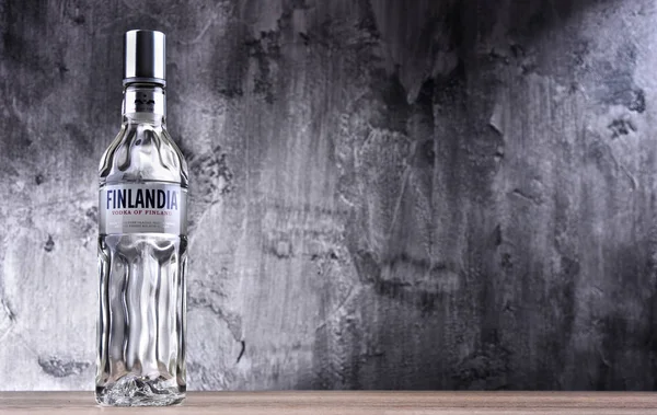 Garrafa de vodka finlândia — Fotografia de Stock