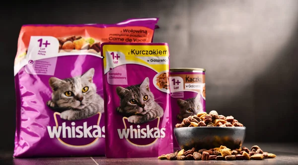 Whiskas kat voedingsproducten van Mars Incorporated — Stockfoto