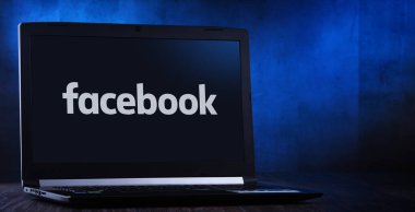 Facebook 'un laptop görüntüleme logosu