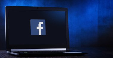 Facebook 'un laptop görüntüleme logosu