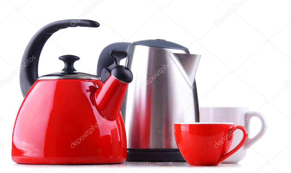 stovetop kettle with whistle and electric cordless kettle