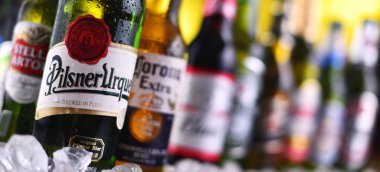 Ünlü küresel bira markalarının şişe