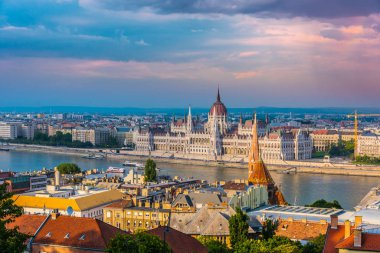 Budapeşte panoramik görünüm.