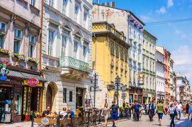 Krakow, Polonya'daki eski kentin tarihi mimarisi