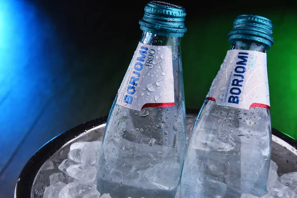 Botella de agua mineral Borjomi — Foto de Stock