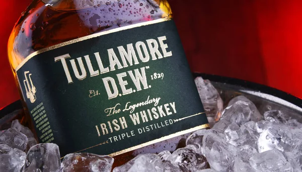 Bouteille de whisky irlandais Tullamore Dew — Photo