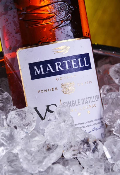 Bottle of Martell Cognac — Stock Photo, Image