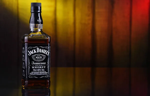 Garrafa de uísque de Jack Daniel — Fotografia de Stock