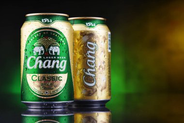 İki kutu Chang birası.