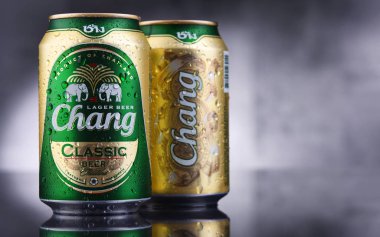 İki kutu Chang birası.