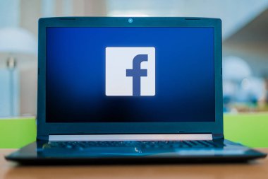 Facebook 'un laptop görüntüleme logosu