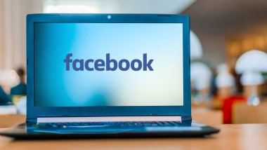 Facebook 'un laptop görüntüleme logosu