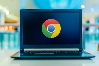Google Chrome 'un laptop görüntüleme logosu