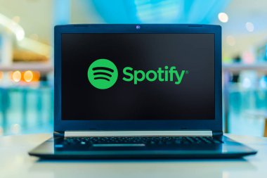 Spotify 'ın dizüstü bilgisayar görüntüleme logosu