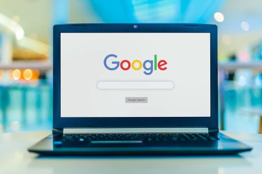 Google 'ın laptop görüntüleme logosu