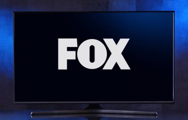 Düz ekran TV seti Fox logosu görüntüleme