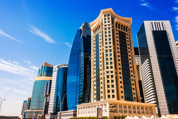 Doha Qatar Feb 2020 Modern Business Architecture Downtown Doha Qatar — Stock Photo, Image
