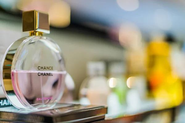 Singapore Mar 2020 Bottles Chanel Chance Perfume Store Shelf — Stock Photo, Image