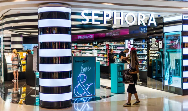 Σιγκαπούρη Μαρ 2020 Κατάστημα Sephora Μια Γαλλική Πολυεθνική Αλυσίδα Καταστημάτων — Φωτογραφία Αρχείου