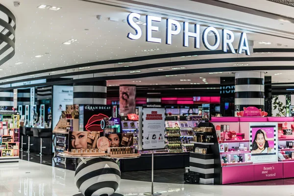 Singapore Mar 2020 Sephora Shop Uma Cadeia Multinacional Francesa Lojas — Fotografia de Stock