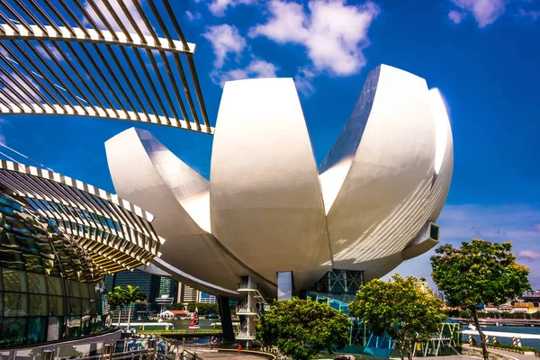 Singapore Mar 2020 Museu Arte Marina Bay Sands Centro Cidade — Fotografia de Stock