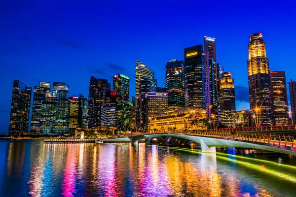 Singapur Mar 2020 Arquitectura Empresarial Del Centro Singapur Vista Desde — Foto de Stock
