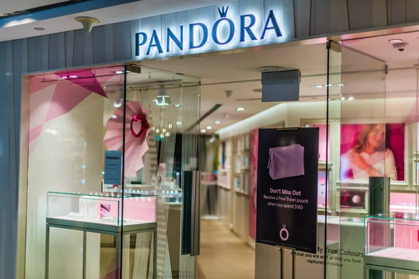 Singapore Mar 2020 Front Entrance Pandora Store Singapore Shopping Mall — Stock Photo, Image