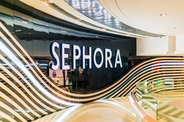 Σιγκαπούρη Μαρ 2020 Κατάστημα Sephora Μια Γαλλική Πολυεθνική Αλυσίδα Καταστημάτων — Φωτογραφία Αρχείου