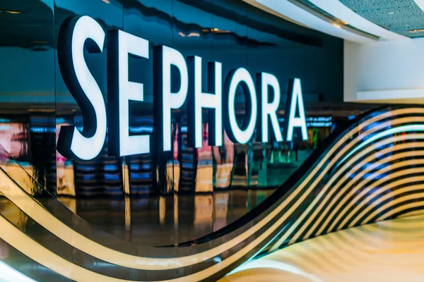 Σιγκαπούρη Μαρ 2020 Κατάστημα Sephora Μια Γαλλική Πολυεθνική Αλυσίδα Καταστημάτων — Φωτογραφία Αρχείου