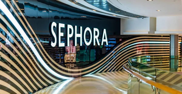 Σιγκαπούρη Μαρ 2020 Κατάστημα Sephora Μια Γαλλική Πολυεθνική Αλυσίδα Καταστημάτων — Φωτογραφία Αρχείου