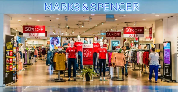 Singapore Mar 2020 Είσοδος Στο Κατάστημα Marks Spencer Στο Εμπορικό — Φωτογραφία Αρχείου