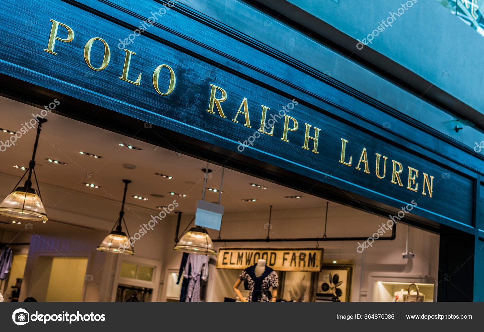 Singapore Mar 2020 Front Entrance Ralph Lauren Store Singapore - Main Image