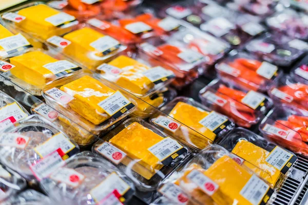 Сингапур Мар 2020 Разнообразие Японских Упакованных Продуктов Питания Включая Кани — стоковое фото