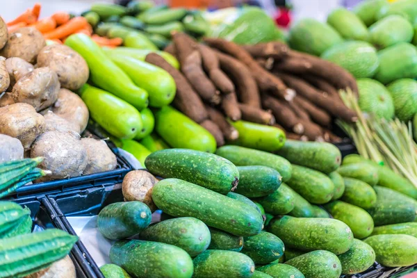 Verse Groenten Supermarkt Koop Aangeboden — Stockfoto