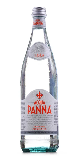 Poznan Pol Apr 2020 Bottle Acqua Panna Italian Brand Bottled — Stock Photo, Image