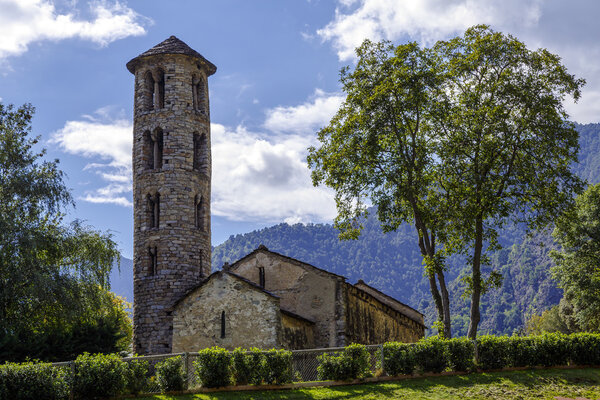Santa Coloma church of pre-Romanesque structure at Andorra