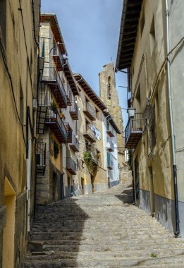 Maestrazgo Morella, Castellon İspanya, dik
