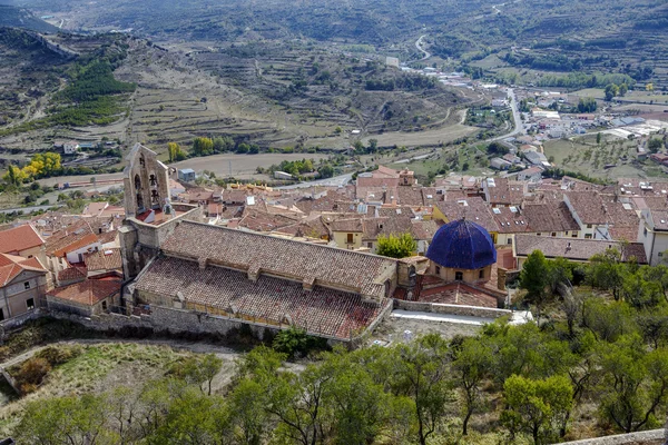 A igreja Santa Maria la Mayor em Morella Espanha — Fotografia de Stock