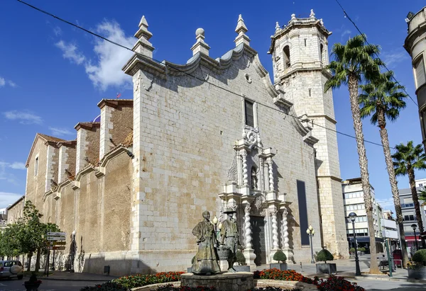 성 바르 톨 로메 오 교회 Benicarlo, Castellon 지방, 스페인 — 스톡 사진