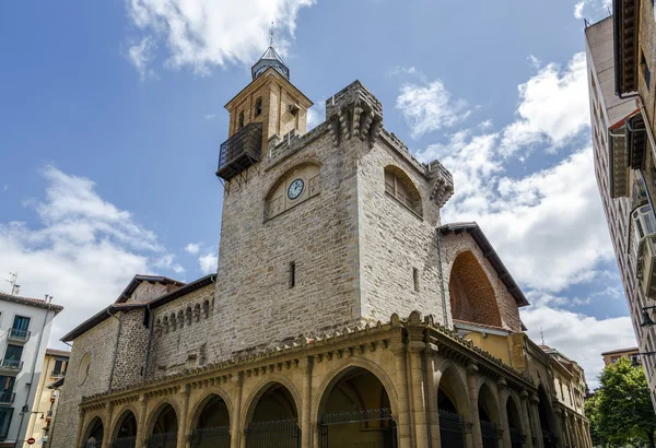 Kostel svatého Mikuláše v Pamploně je katolická církev, Španělsko — Stock fotografie